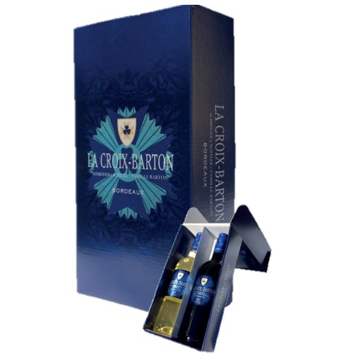 La Croix Barton Merlot-Cabernet and Sauvignon Duo set in Gift Box